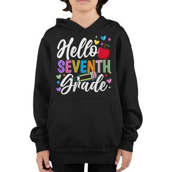 First Day Of 7Th Grade Outfit Cute Back To School 7Th Grade Youth Hoodie | Mazezy UK