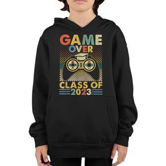 Game Over Class Of 2023 Video Games Vintage Graduation Gamer Youth Hoodie - Thegiftio UK