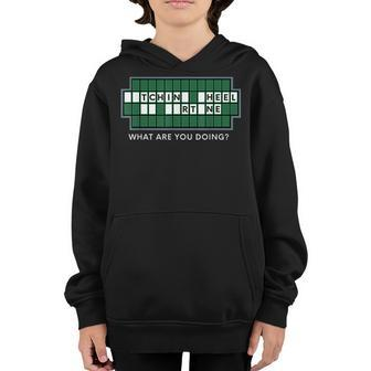 Gift For Wheel And Game Show Lovers Fortune Word Puzzles Youth Hoodie - Thegiftio UK