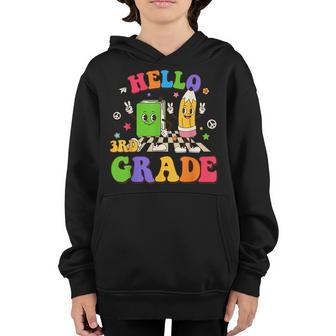 Hello 3Rd Grade Funny Back To School First Day Of School 3Rd Grade Funny Gifts Youth Hoodie | Mazezy