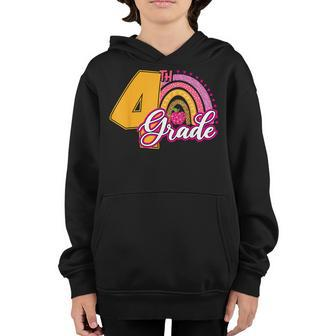 Hello Fourth Grade Vibes Teacher Student Back To School  Teacher Gifts Youth Hoodie