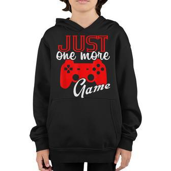 Just One More Game For Gaming Fans And Gamers Youth Hoodie - Thegiftio UK