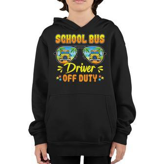 Last Day Of School Funny School Bus Driver Off Duty Youth Hoodie - Thegiftio UK