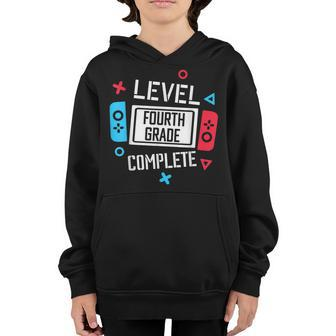 Level 4Th Grade Complete Video Game Happy Last Day Of School Youth Hoodie - Thegiftio UK