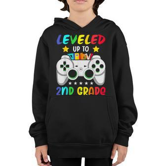 Leveled Up To 2Nd Grade Boy Second Grade Crew Back To School Youth Hoodie | Mazezy UK