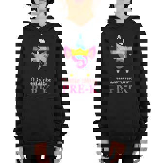 Little Miss Pre-K First Day Of School A Pre-K Youth Hoodie | Mazezy