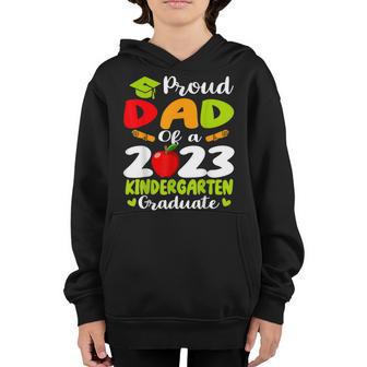 Mens Proud Dad Of 2023 Kindergarten Graduate Daddy Graduation Youth Hoodie - Thegiftio UK