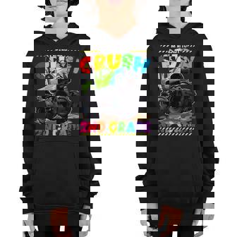 Monster Truck Im Ready To Crush 2Nd Grade Back To School Youth Hoodie | Mazezy