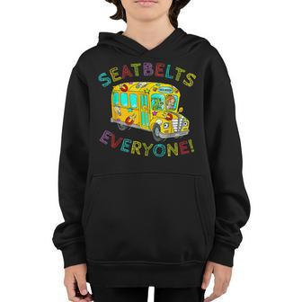 Seatbelts Everyone Funny Magic School Bus Driver Job Pride Youth Hoodie | Mazezy