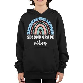 Second Grade Vibes 2Nd Grade Vibes Squad Team Teacher Teacher Gifts Youth Hoodie | Mazezy