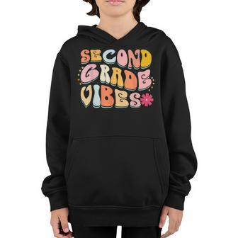 Second Grade Vibes Retro 2Nd Grade Team First Day Of School Retro Gifts Youth Hoodie | Mazezy CA