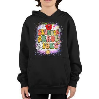 Seventh Grade Vibes Back To School 7Th Grade 1St Day Tie Dye Youth Hoodie | Mazezy