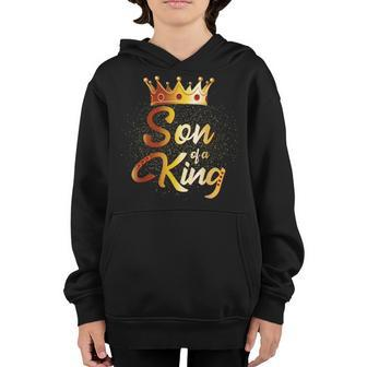 Son Of A King Boys Kids Son Father Matching Youth Hoodie | Mazezy