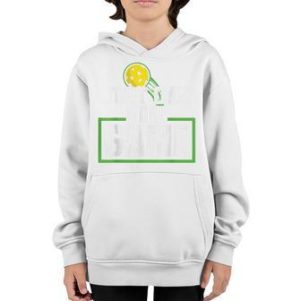 Just One More Game Funny Gift For Pickleball Player Fan Youth Hoodie - Thegiftio UK