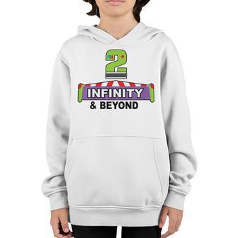 Kids 2Nd Birthday Two Infinity And Beyond 2 Infinity & Beyond Youth Hoodie | Mazezy