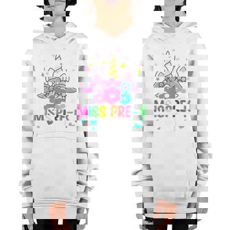 Kids Unicorn Miss Pre-K Grad Graduation Preschool Girls Unicorn Gifts Youth Hoodie | Mazezy