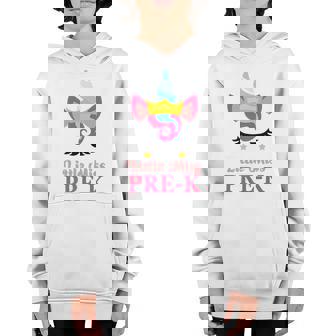 Little Miss Pre-K First Day Of School A Pre-K Youth Hoodie | Mazezy