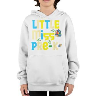 Little Miss Pre-K Girl Back To School Little Miss Gifts Youth Hoodie | Mazezy