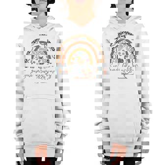 Second Grade Vibes Rainbow Teacher Leopard 2Nd Grade Outfit Rainbow Teacher Funny Gifts Youth Hoodie | Mazezy