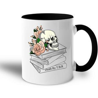 Death By Tbr | To Be Read - Tbr Pile Bookish Bibliophile Accent Mug | Mazezy