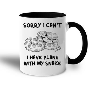 Sorry I Cant I Have Plans With My Snake Corn Snake Accent Mug - Seseable