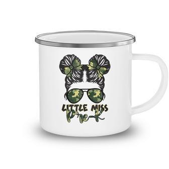 Camo Little Miss Pre-K Messy Bun Teacher And Child Gifts For Teacher Funny Gifts Camping Mug | Mazezy