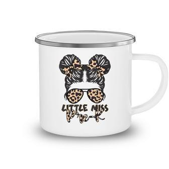 Leopard Little Miss Pre-K Messy Bun Teacher And Child  Gifts For Teacher Funny Gifts Camping Mug