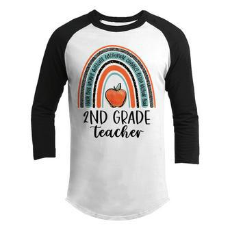 2Nd Grade Teacher Vibes Back To School First Day Teachers Teacher Gifts Youth Raglan Shirt | Mazezy