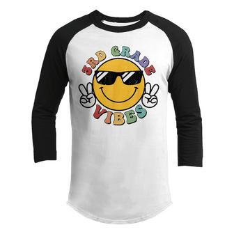 Third Grade Vibes Back To School 3Rd Grade Teachers Boy Girl 3Rd Grade Funny Gifts Youth Raglan Shirt | Mazezy