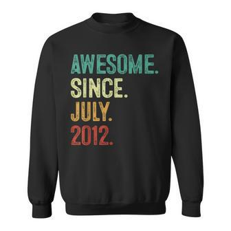 11 Year Old Awesome Since July 2012 11Th Birthday Sweatshirt | Mazezy UK
