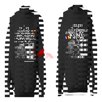 11 Year Old Race Car Birthday Party 11Th Racing Track Gift Racing Funny Gifts Sweatshirt | Mazezy