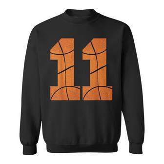 11Th Birthday Basketball Boys Kids Sweatshirt | Mazezy