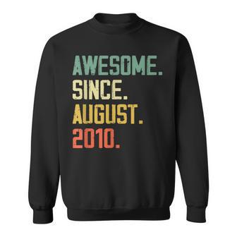 13 Years Old Awesome Since August 2010 13Th Birthday Gift August Funny Gifts Sweatshirt | Mazezy