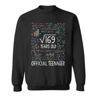13Th Birthday Square Root Of 169 Official Nager Sweatshirt | Mazezy