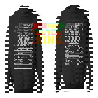 1865 Junenth Black King Freedom 1865 African American Sweatshirt | Mazezy