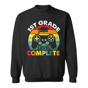 1St Grade Level Complete Gamer Last Day Of School Boys Sweatshirt | Mazezy