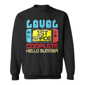 1St Grade Level Complete Gamer Last Day Of School Graduation  Sweatshirt