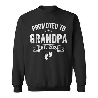 1St Time Grandpa Est 2024 New First Grandpa 2024 Sweatshirt | Mazezy CA