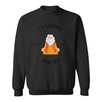 New Grandfather Or Thatha Present For New Grandfathers Sweatshirt