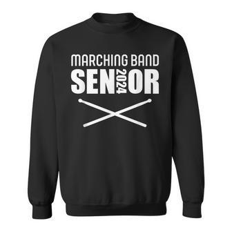 2024 Senior Snare Drum Class Of 2024 Marching Band Drumline Sweatshirt - Seseable