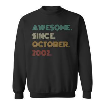 21 Years Old Awesome Since October 2002 21St Birthday Sweatshirt | Mazezy
