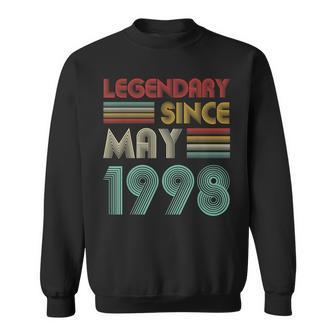 21St Birthday Gift Legendary Since May 1998 Sweatshirt | Mazezy