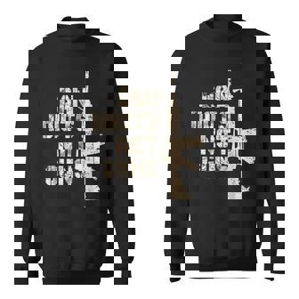 2Nd Amendment 2A Pro-Gun Ar15 Ban Idiots Not Guns Men Sweatshirt | Mazezy