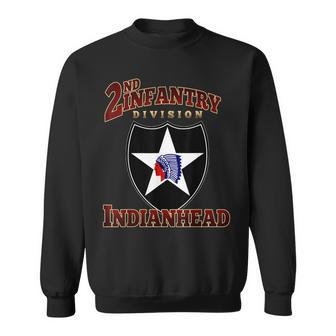 2Nd Infantry Division Indianhead Us Army Sweatshirt | Mazezy