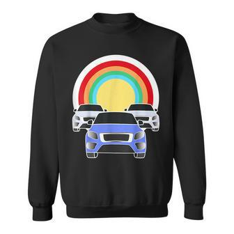 3 Cars Race Automobile Roadtrip Travel Car Drive Graphic Cars Funny Gifts Sweatshirt | Mazezy