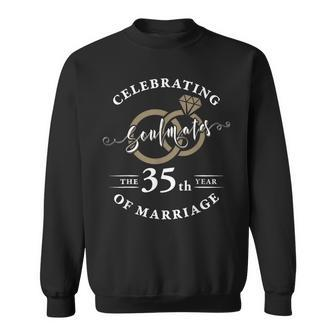 35Th Wedding Anniversary - 35 Years Of Marriage Sweatshirt | Mazezy