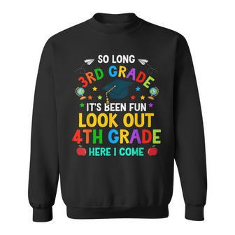 3Rd Grade 4Th Here I Come First Day Back To School Kids Sweatshirt | Mazezy