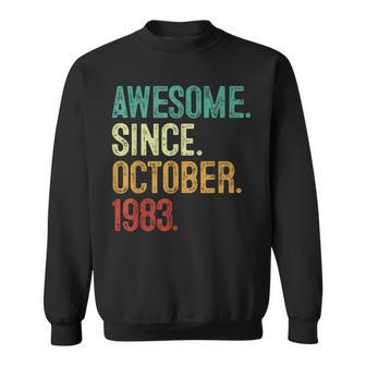40 Year Old Awesome Since October 1983 40Th Birthday Sweatshirt | Seseable CA