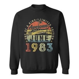 40 Year Old Awesome Since June 1983 40Th Birthday Sweatshirt | Mazezy