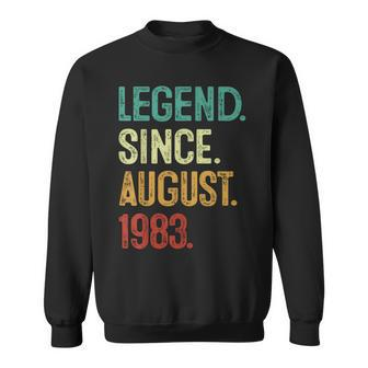 40 Years Old Legend Since August 1983 40Th Birthday 40Th Birthday Funny Gifts Sweatshirt | Mazezy